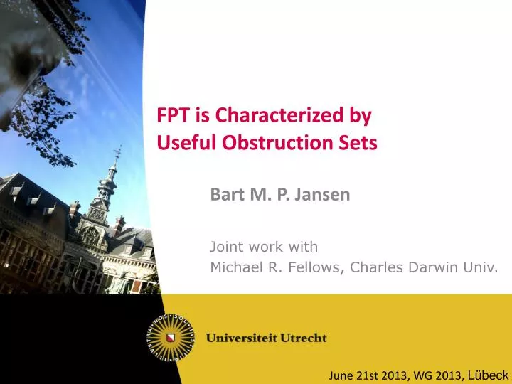 fpt is characterized by useful obstruction sets