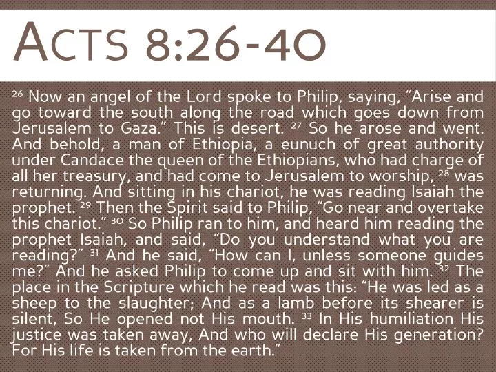 acts 8 26 40