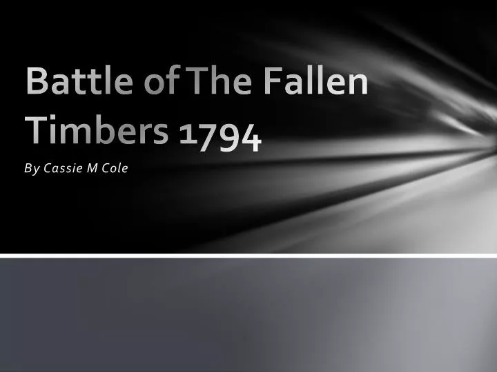 battle of the fallen timbers 1794