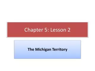 Chapter 5: Lesson 2