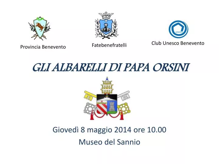 gli albarelli di papa orsini