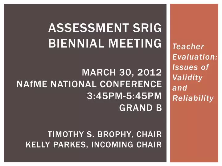teacher evaluation issues of validity and reliability