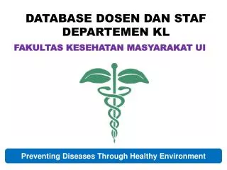 database dosen dan staf departemen kl