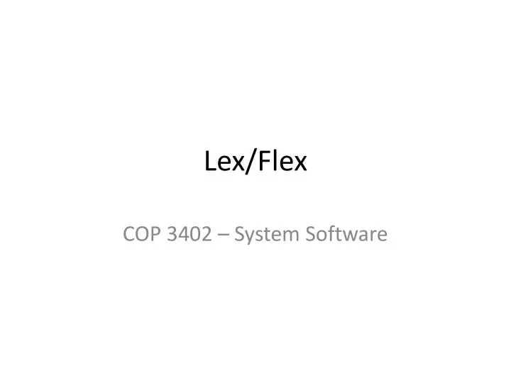lex flex