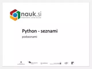 python seznami