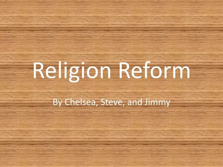 religion reform