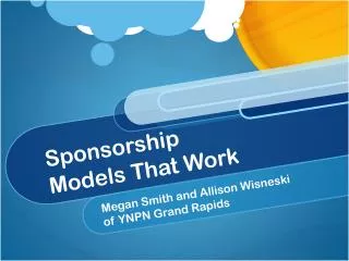 Sponsorship Models That Work