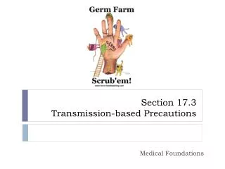 section 17 3 transmission based precautions