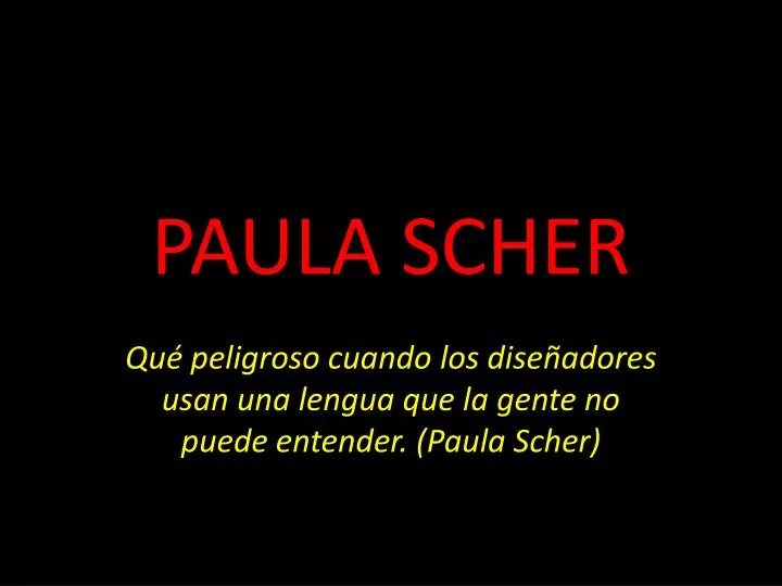 paula scher