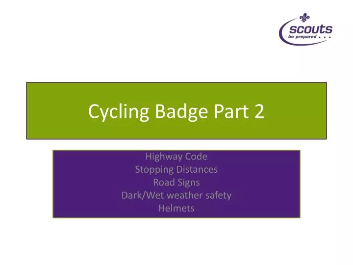 cycling badge part 2