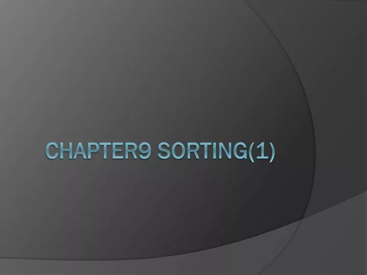 chapter9 sorting 1