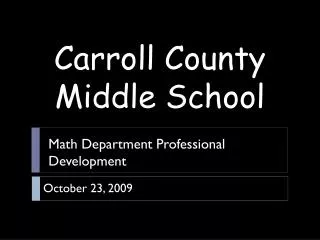 Carroll County Middle School