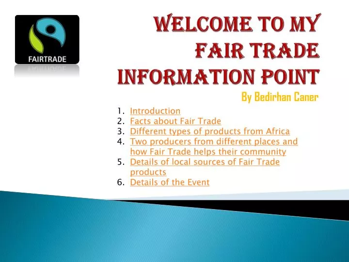 welcome to my fair trade information point
