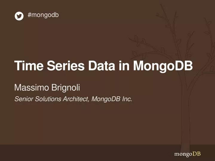 time series data in mongodb