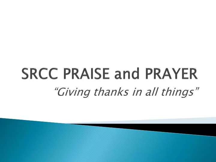 srcc praise and prayer