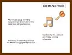 Esperanza Praise - slide 1