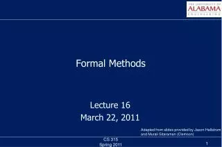 Formal Methods