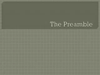 The Preamble