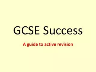 GCSE Success