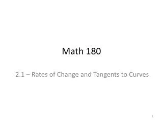 Math 180