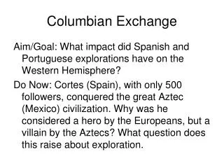 columbian exchange