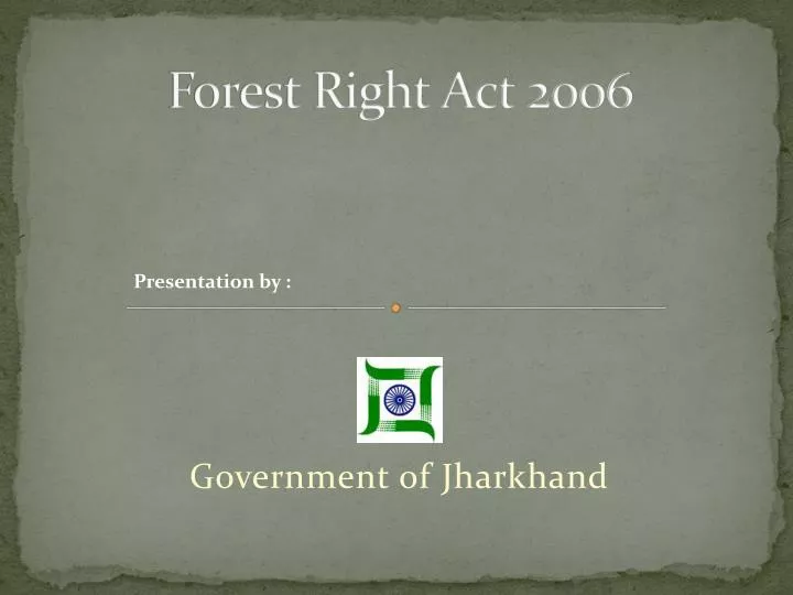 forest right act 2006