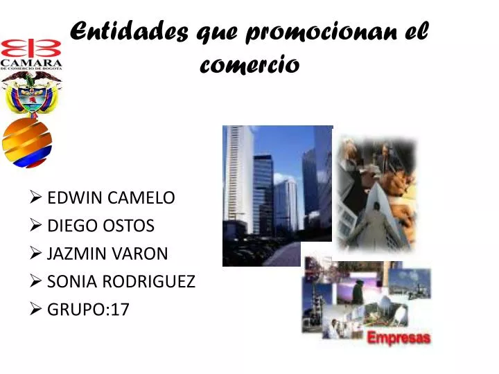 entidades que promocionan el comercio