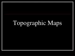 topographic maps