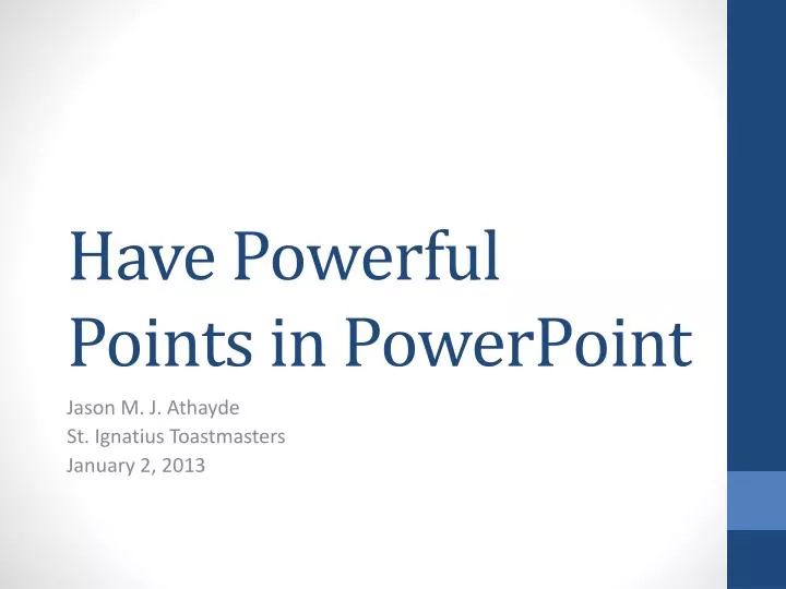 have powerful points in powerpoint