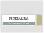 Federalism - slide 1