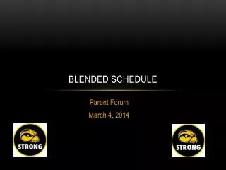 Blended schedule