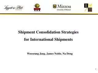 Shipment Consolidation Strategies for International Shipments