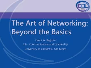 The Art of Networking: Beyond the Basics