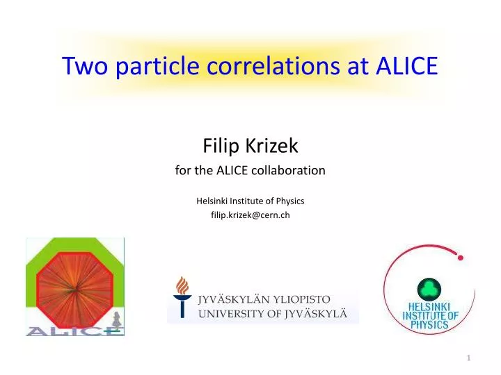 two particle correlations at alice