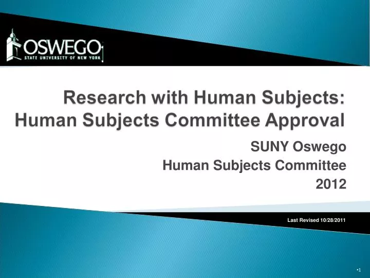 suny oswego human subjects committee 2012