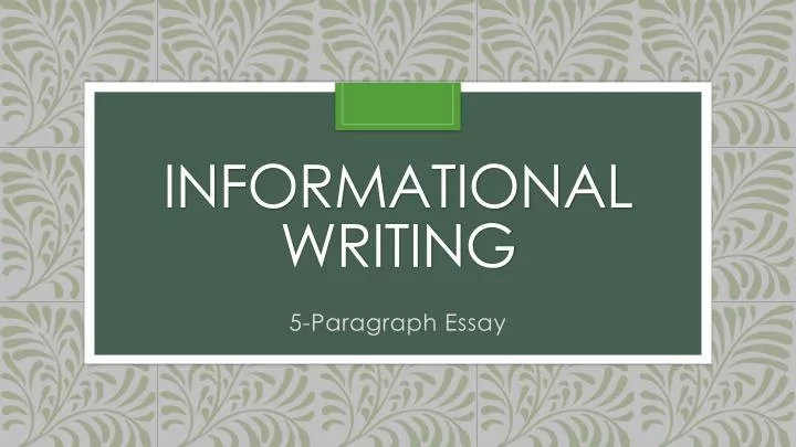 informational writing