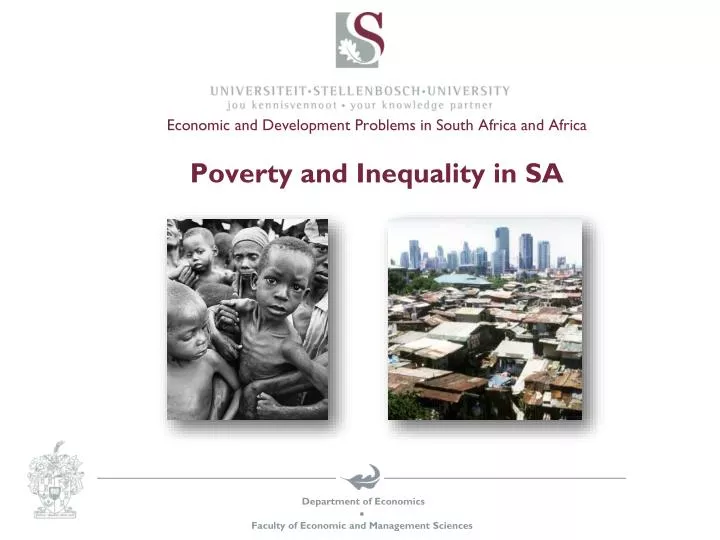 economic and development problems in south africa and africa poverty and inequality in sa