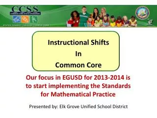 Instructional Shifts In Common Core