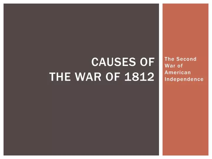 causes of the war of 1812