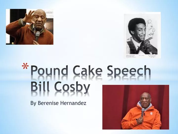 pound cake speech bill cosby