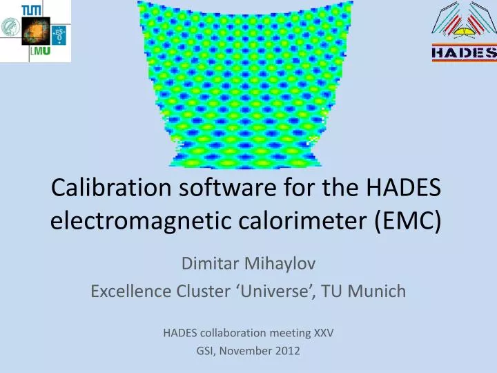 calibration software for the hades electromagnetic calorimeter emc