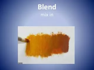 Blend mix in