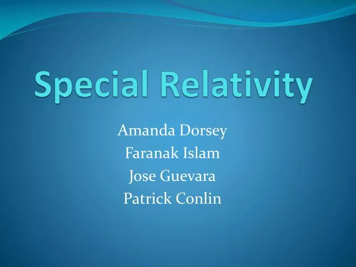 special relativity