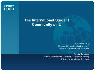 The International Student Community at IU