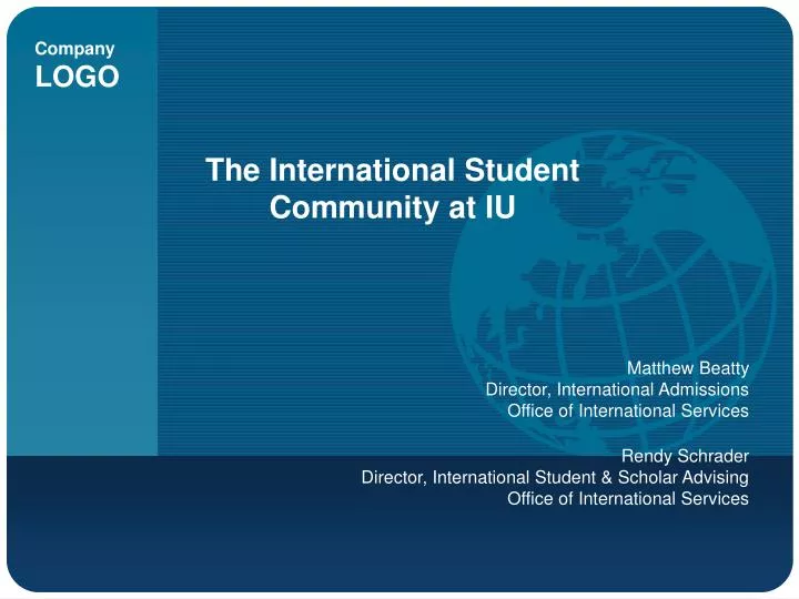 the international student community at iu