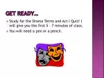 Prepare for Drama Terms and Act I Quiz: Essential Study Guide - slide 1
