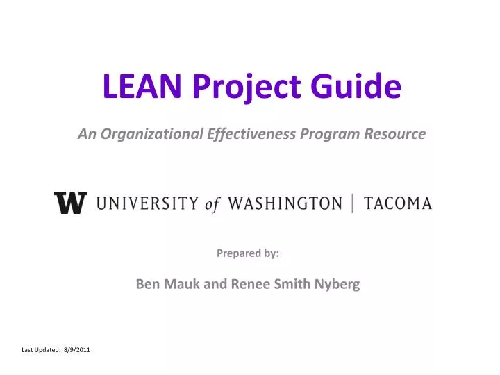 lean project guide