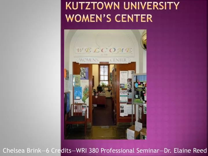 kutztown university women s center