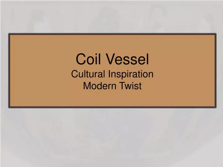 coil vessel cultural inspiration modern twist