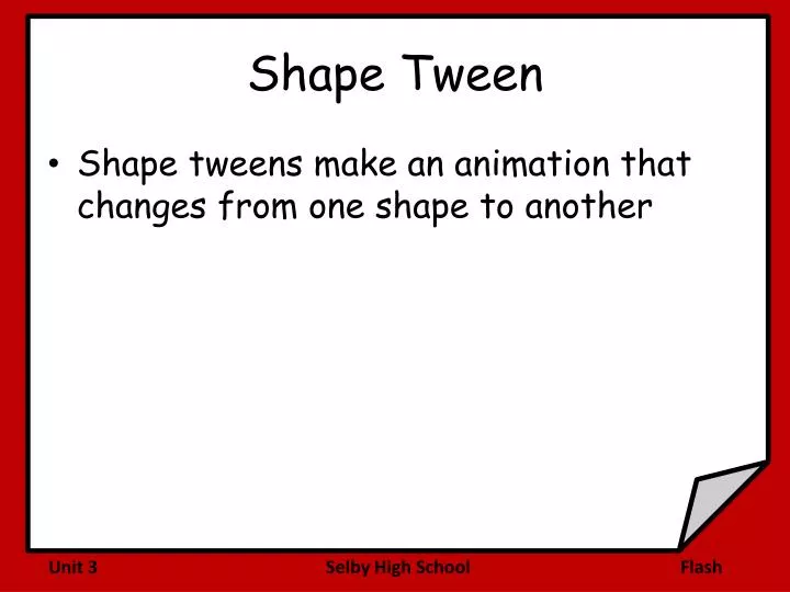shape tween